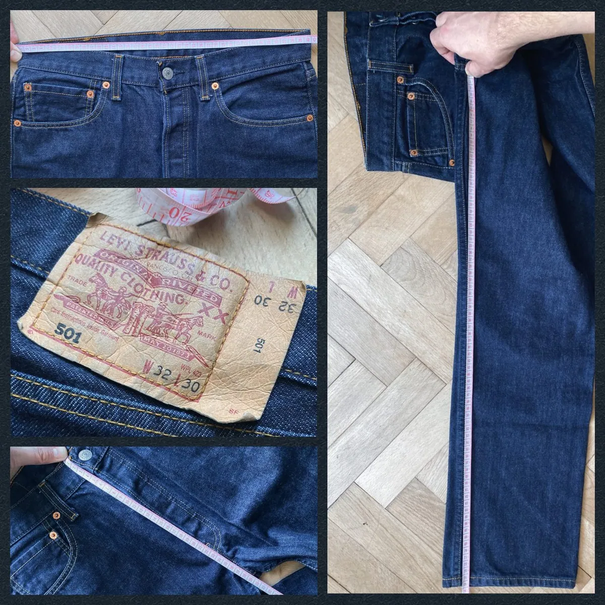 Well-worn denim texture