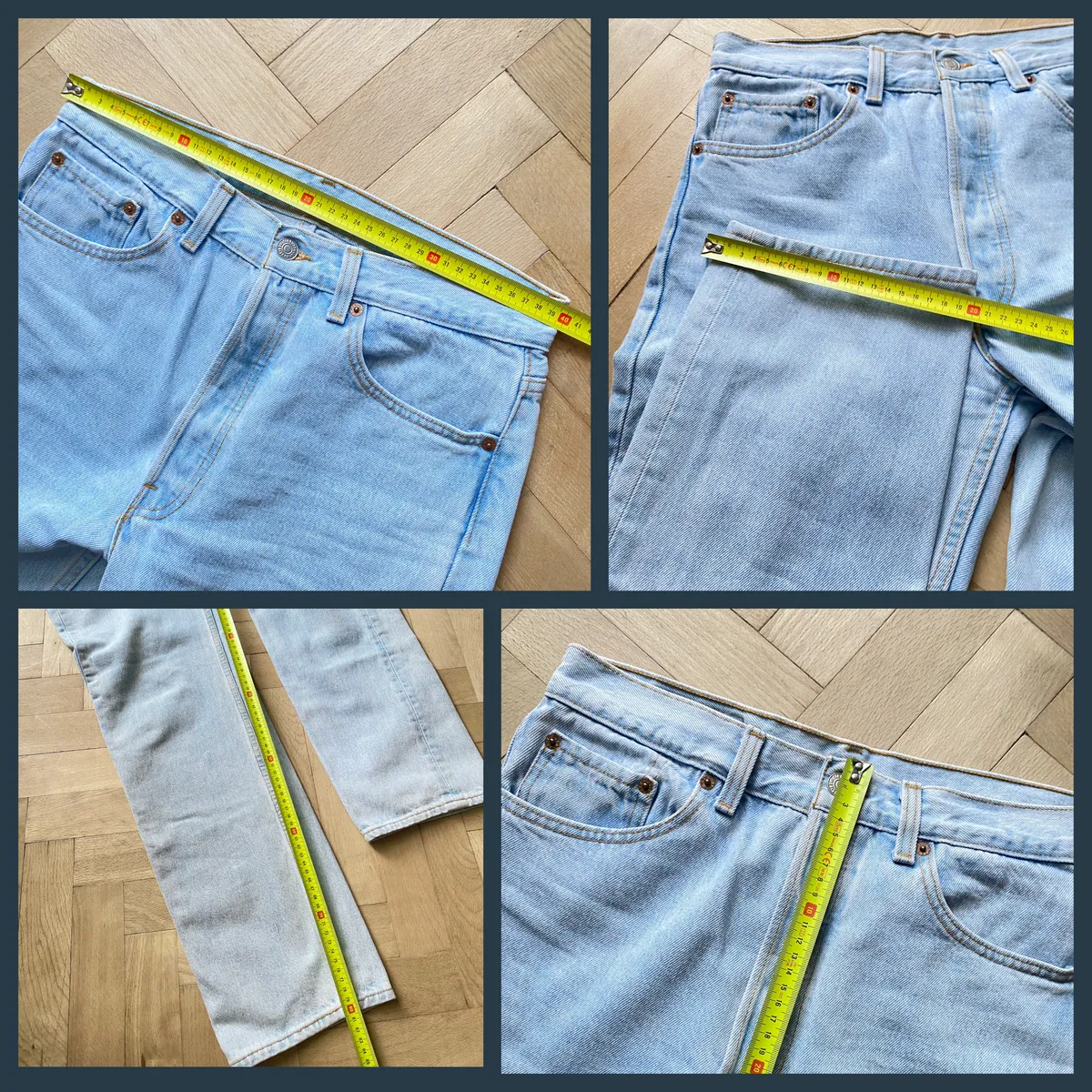 Additional vintage denim detail